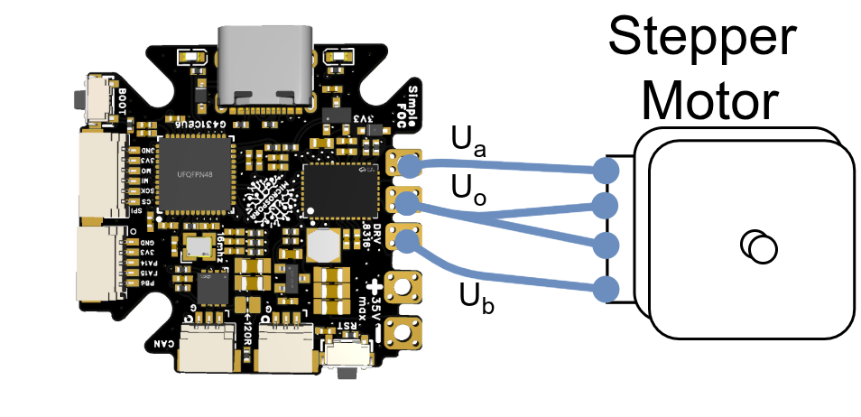 Microspora motor connection
